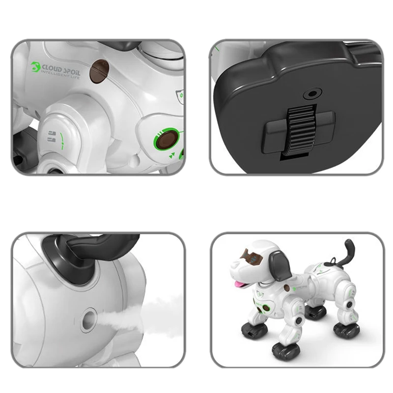 

2.4G RC Dog Toy for Kid Remote Control Robotic Dog Stunt Puppy Voice Control Toys Electronic Pets Dancing Robot