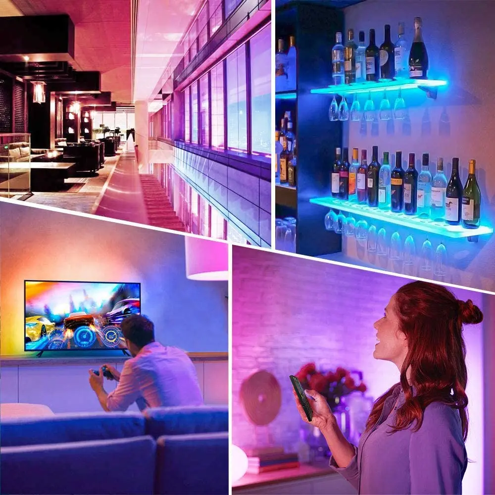 

12V DC RGB LED Strip Lights 5050 Waterproof 1M 2M 3M 4M 5M 60LED/M Light Strip Diode SMD 5050 TV Backlight room lights decor