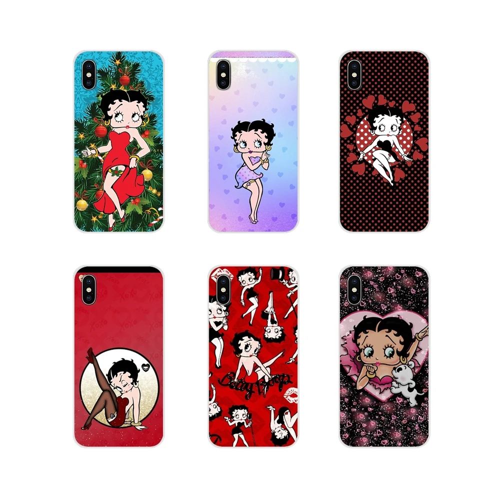 Мультяшные аксессуары Betty boop чехлы для телефонов Xiaomi Redmi Note 3 4 5 6 7 8 Pro Mi Max Mix 2 2S Pocophone