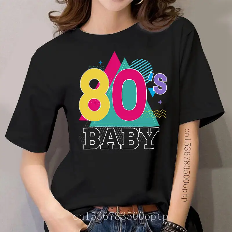 

Женская забавная футболка, модная футболка, Детская Женская футболка 80-х