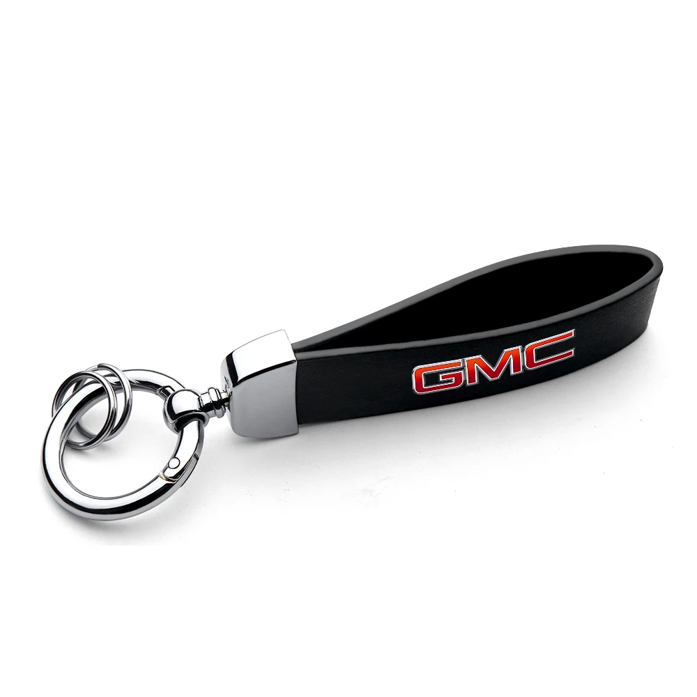 1 шт. металлический кожаный брелок для ключей автомобиля с логотипом GMC |