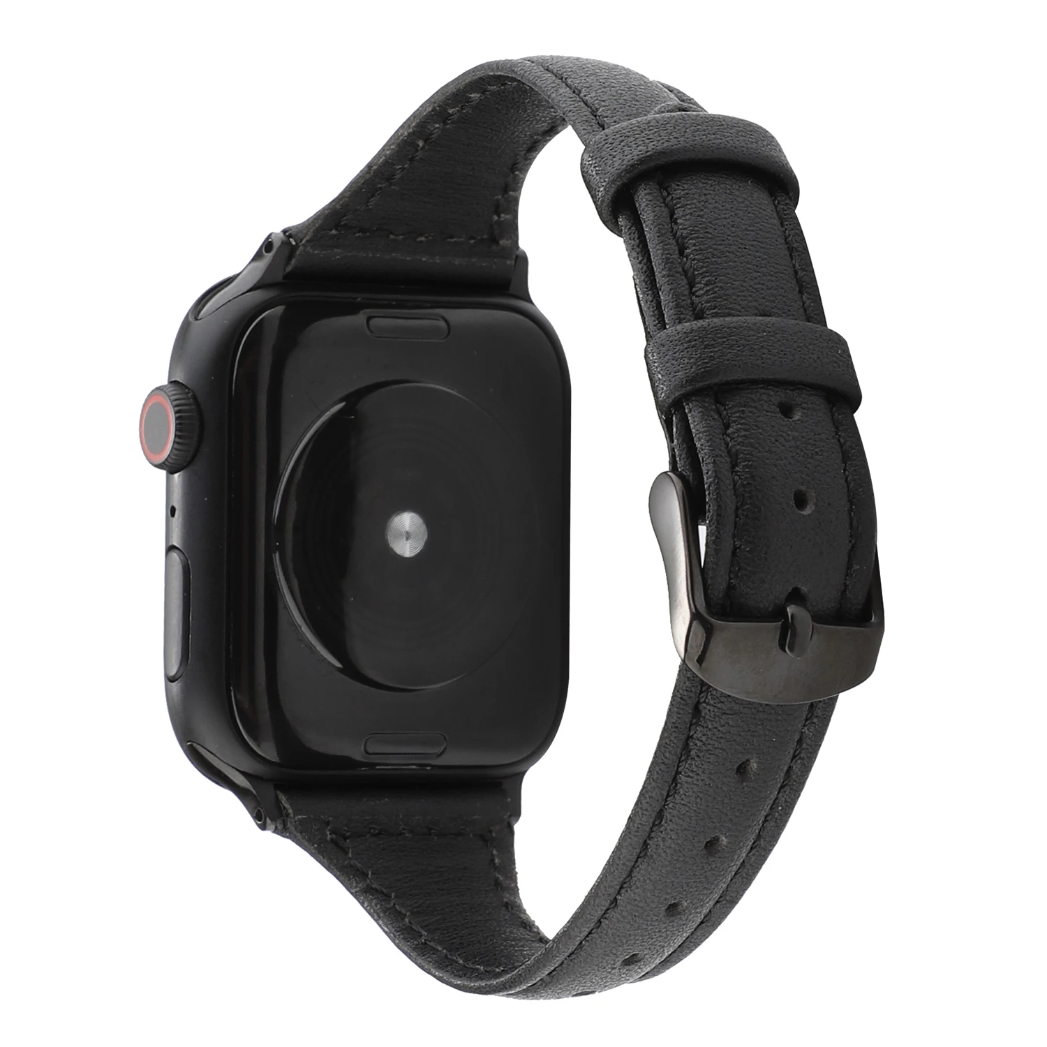 black 2 С цветочным узором ремешок для apple watch, ремешок 42 мм, 38 мм, ремешок для наручных часов iwatch, Версия 44 мм 40 мм Series 5/4/3/2/1 кожаный ремешок correa спортивный браслет - Цвет ремешка: black 2