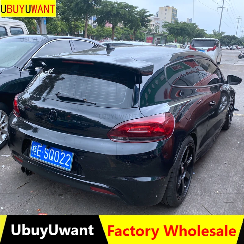 

UBUYUWANT For Volkswagen VW Scirocco 2015-2019 (Not For R) VOTEX style Scirocco FRP/Carbon Fiber Rear Roof Lip Wing Spoiler