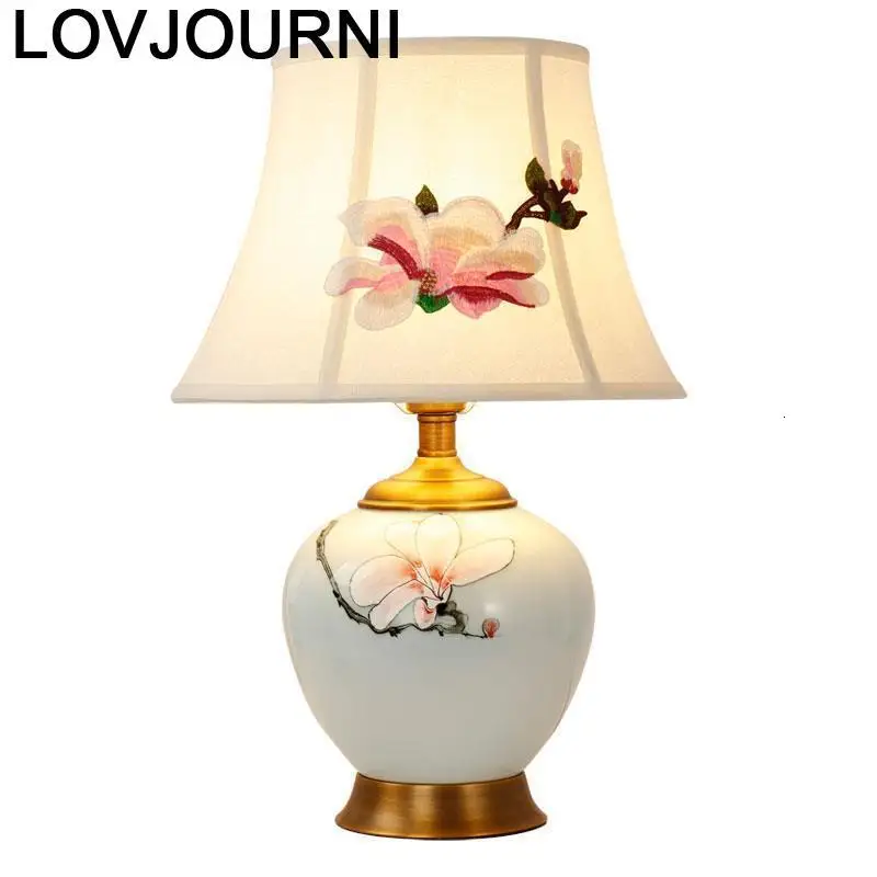 Da Tavolo для гостиной европейский стол дома Deco кровать Abajur Quarto Luminaria Para El Dormitorio Lampara De