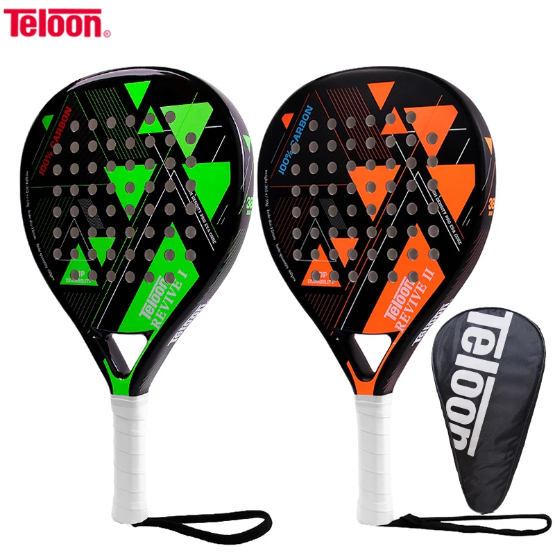 Teloon Padel Теннисная ракетка пляжные ракетки из углеродного волокна весло мяч