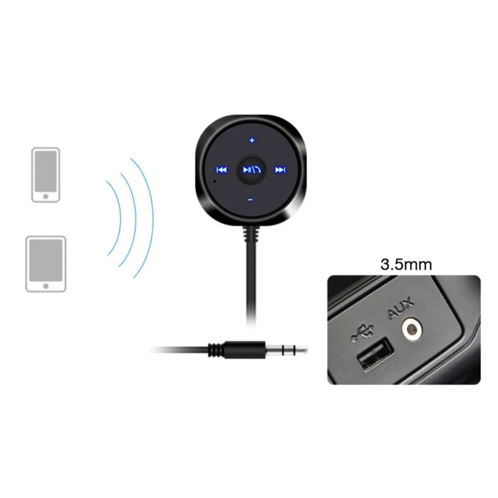 3,5 мм AUX Автомобильный Bluetooth 4,2 стерео приемник беспроводной аудио динамик музыка потоковое аудио адаптер микрофон