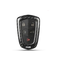 real carbon fiber car remote key case key cover for cadillac xt5 a7s cts ct6 srx x7s spx car accessories