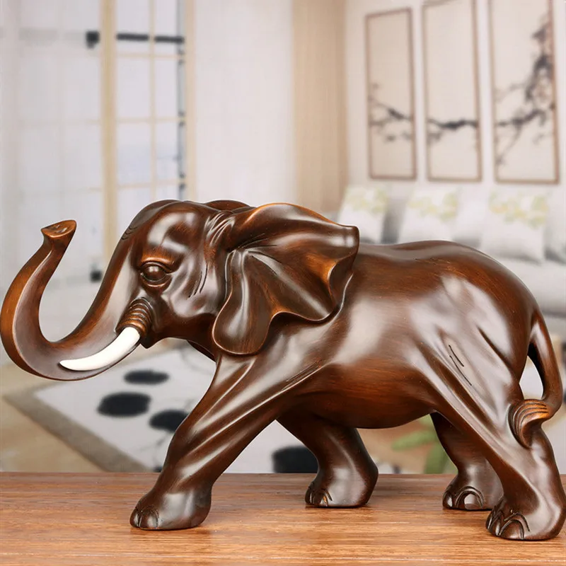 Фэн шуй слон ручной работы украшение для дома гостиной офиса статуя животного