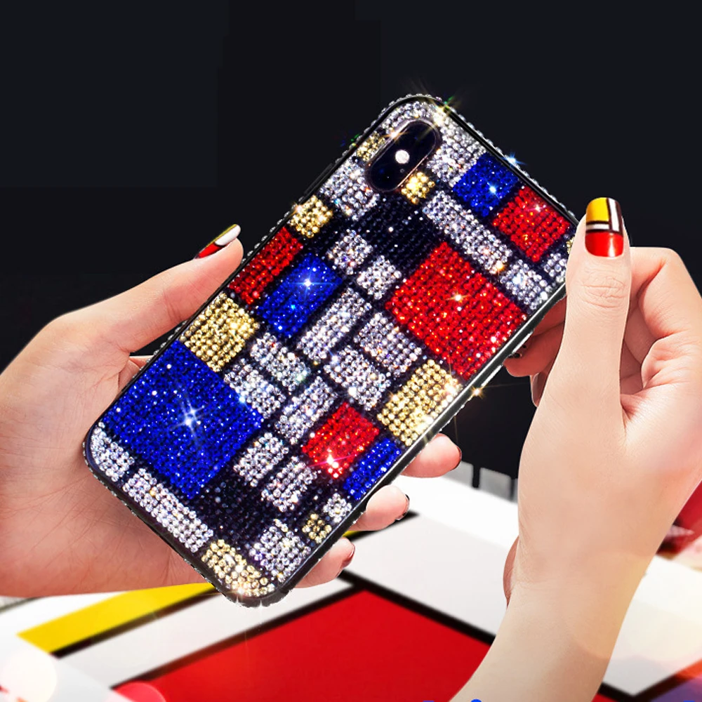 Чехол для телефона YUETUO с блестящими бриллиантами оболочка чехол samsung galaxy s8 s9 s10 plus