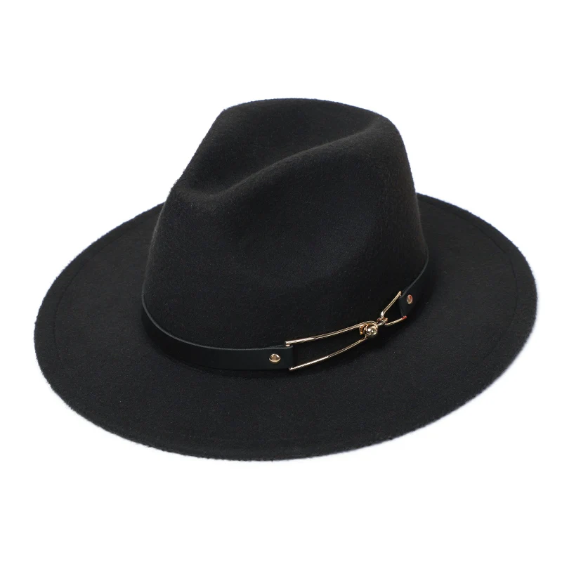 Зимние фетровые шляпы «Fedora» мужские Имитация шерсти церковная Осенняя мода широкие шляпы женские фетровые шляпы