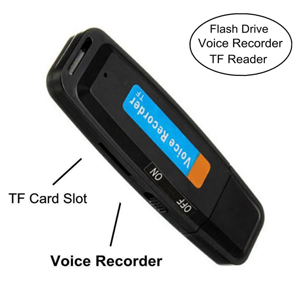 Конференции аудио пластиковый USB Перезаряжаемый диктофон цифровой U диск