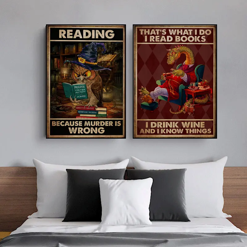 Я читаю книги и знаю вещи книжные плакаты принты искусство на стену картина для