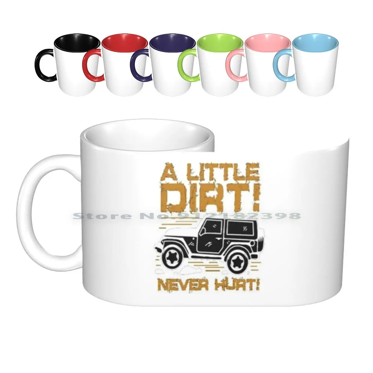 

A Littel Dirt ! Never Hurt ! Ceramic Mugs Coffee Cups Milk Tea Mug Car Camp Camping Tent Tent Pitching Kind Girl Girls Serious
