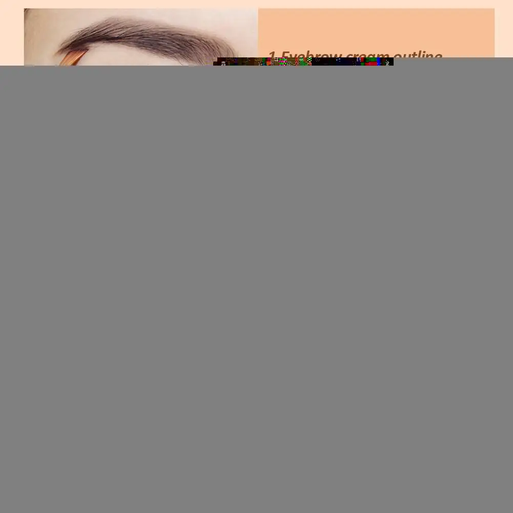 Крем для бровей 2-в-1 водостойкий и устойчивый к поту с легким цветом |