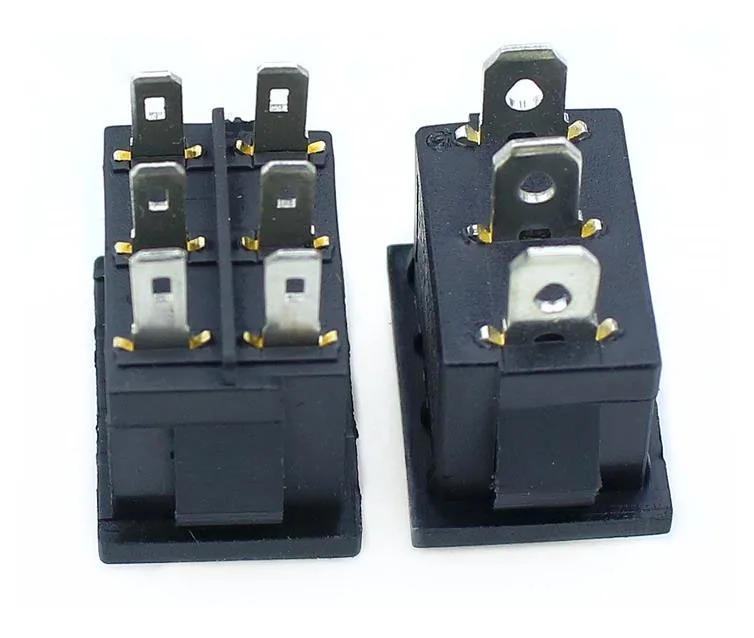5 шт. KCD1 Мини Черный 3 Pin / 6 pin On/Off/On тумблер AC 6A/250V10A/125V | Обустройство дома