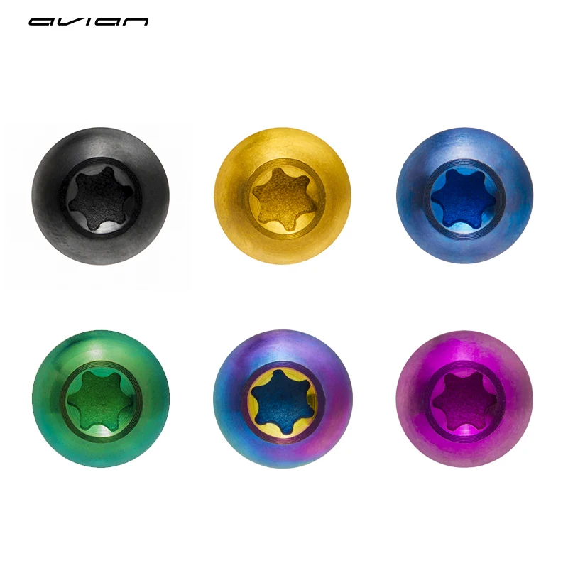 

Avian Titanium Bolts M5x12mm Hex Head for Water Bottle Cages Holder Screws Mountain Road Bike MTB 2PCS
