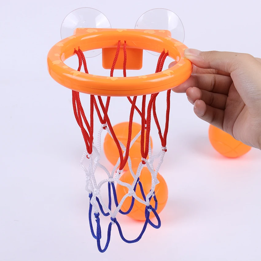 Toddler Bath Toys Kids Shooting Basket Bathtub Water Play Set For Baby Girl Boy With 3 Mini Plastic Basketballs Bath Toy