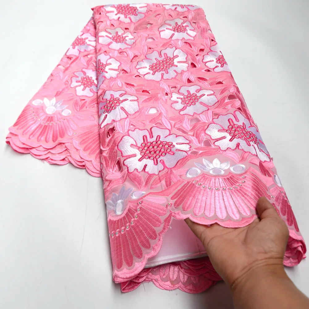 Новейшие Африканские кружева из 100% хлопка ручной работы сухие хлопковые 2021