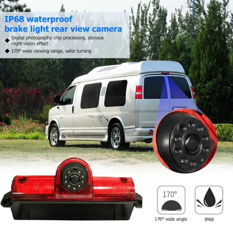 3Rd Brake Light Rear View Camera Reversing Backup for G M Express Chevy Savana IP68 Waterproof Vehicle | Автомобили и мотоциклы
