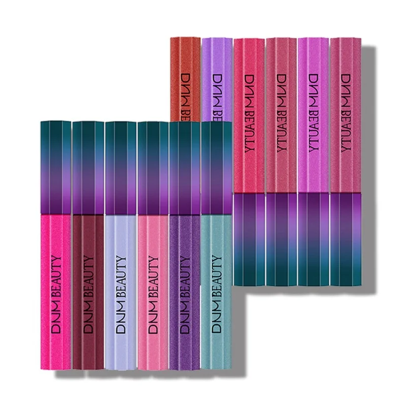 

12 Colors Lipstick Metallic Matte Diamond Shimmer Lipstick Waterproof Long Lasting Easy To Color Lipstick Lips Makeup