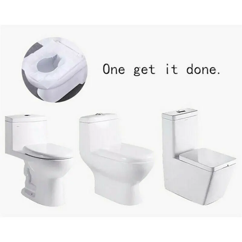 

New 10 Pack 100pcs Disposable Paper Toilet Seat Cover' For Camping Travel Sanitary