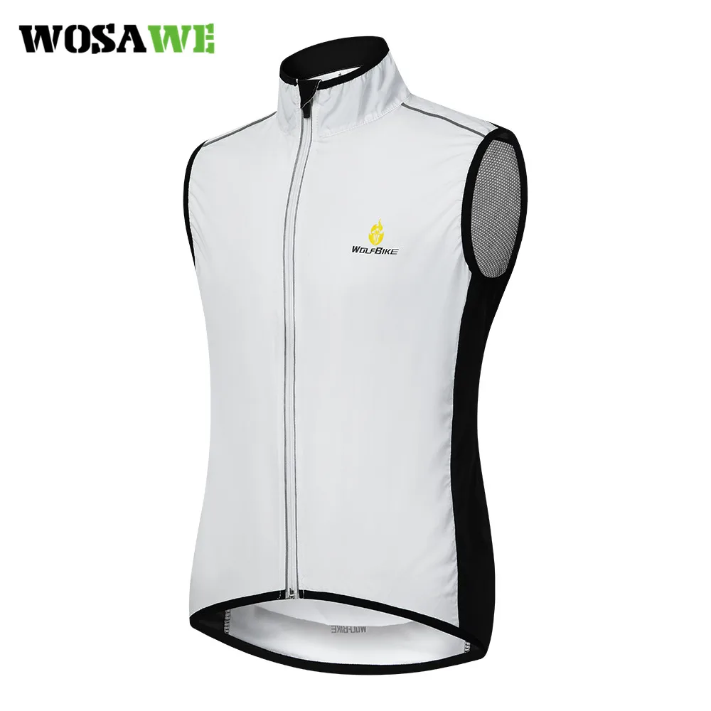 

WOSAWE Summer Cycling Vest Mesh Quick Dry Breathable Cool down Hiking Running MTB Bike Riding Sleeveless Vest Bicycle Clothing