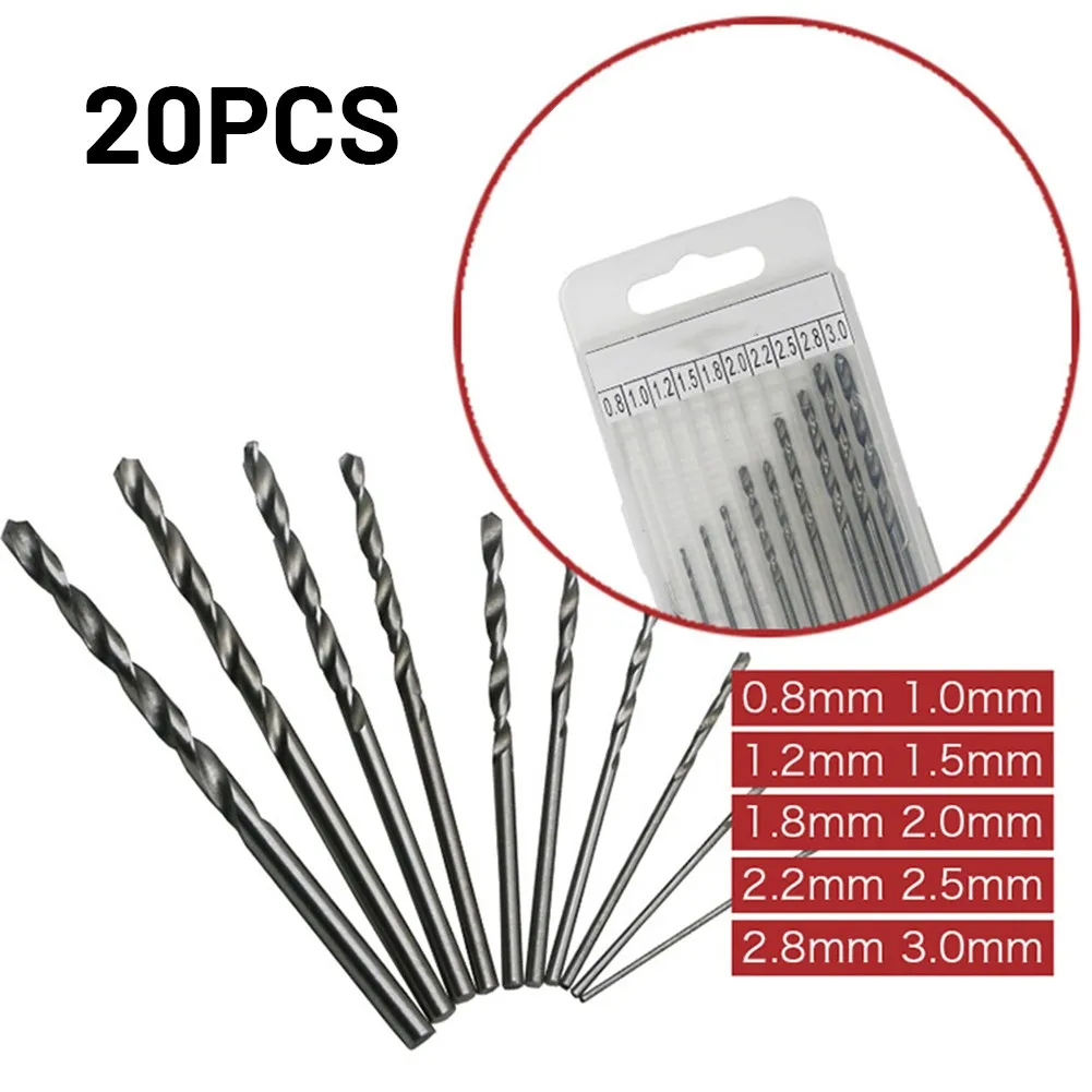 20 шт. сверла из быстрорежущей стали с титановым покрытием качественные низкие