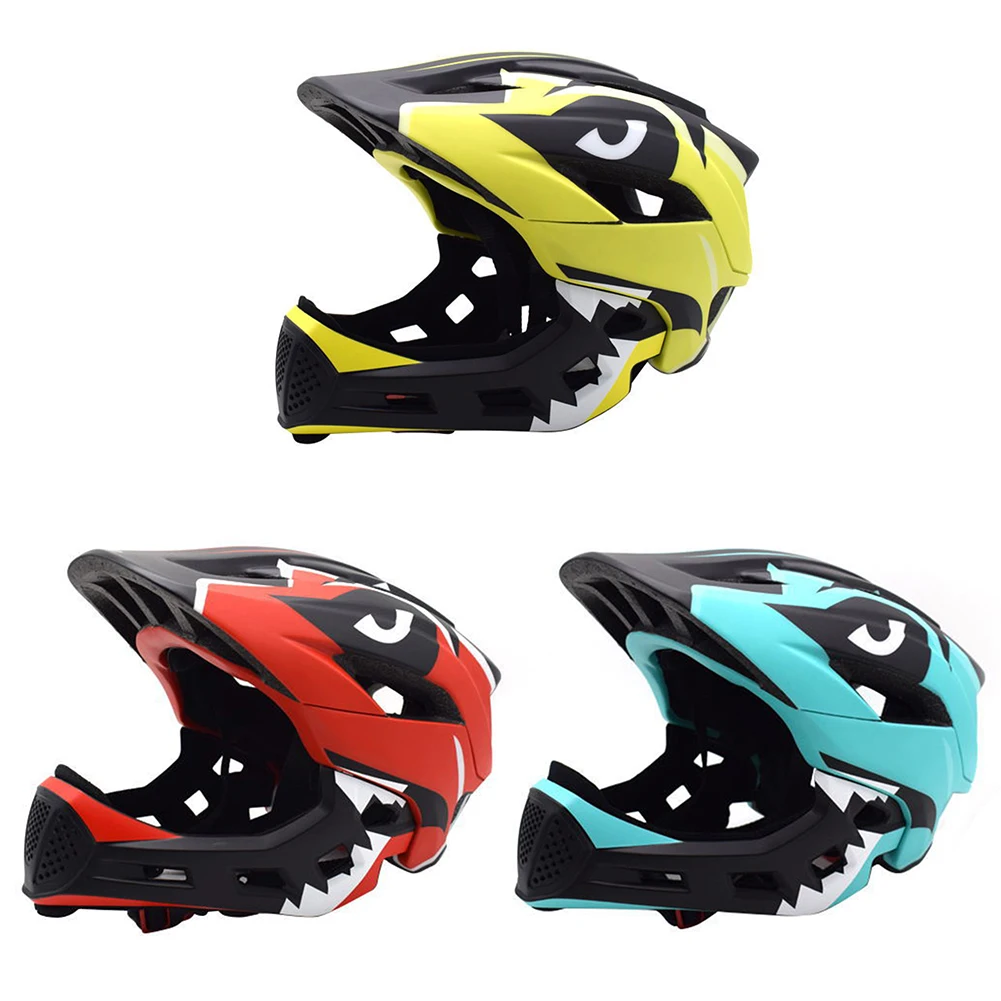 

Детский велосипедный шлем на все лицо, дышащий, интегрированный молдинг, поглощение пота, защитная шапка для роликовых коньков