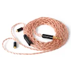 Кабель NiceHCK, 4 жилы, 4N OFHC, бескислородная медь высокой чистоты, штекер 3,52,54,4 мм, MMCX2 контакта, для ZSX LZ A7 TFZ NiceHCK NX7 MK3F3