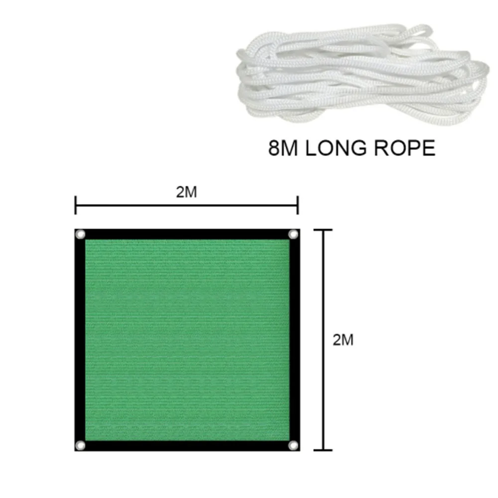 

Green Shade Cloth Premium Mesh Shade Panel Taped Edge with Grommets Heavy Duty Garden Shade Cloth Netting Mesh Cloth