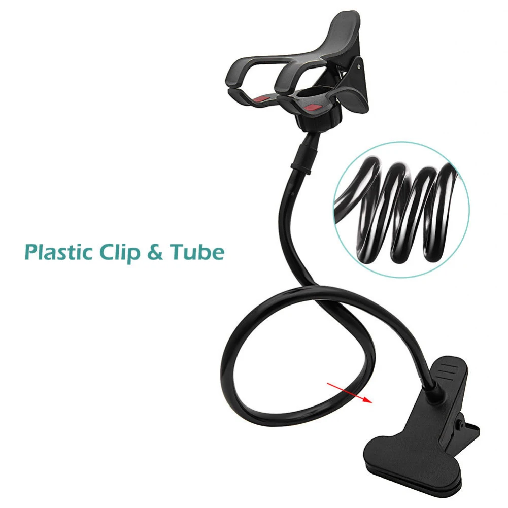 universal cell phone holder flexible long arm lazy phone holder clamp bed tablet car mount bracket for iphone xs x samsung free global shipping