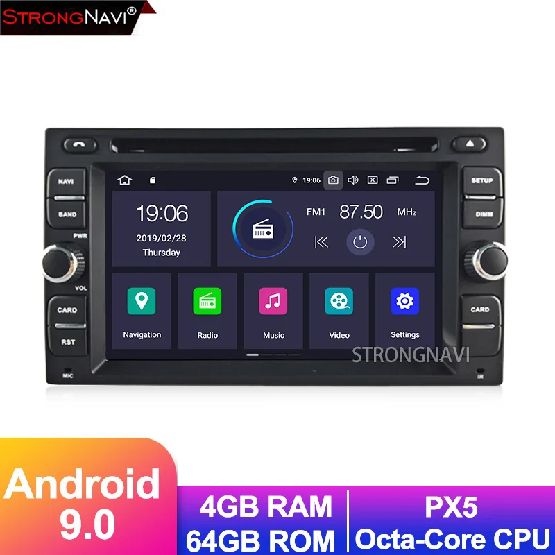 6 2 дюймов Android 9 0 автомобильный DVD мультимедиаплеер для старых Nissan Volkswagen TOYOTA Honda KIA