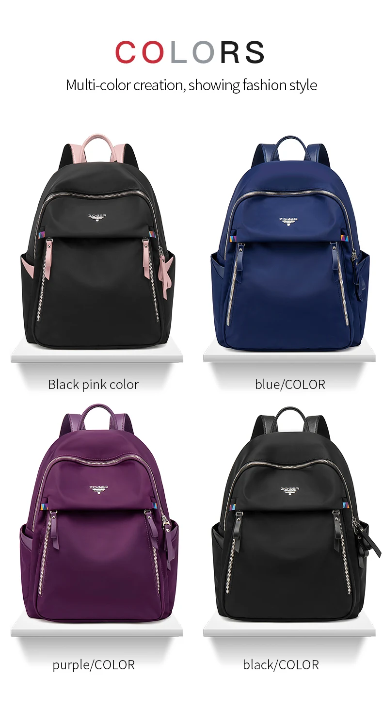 ZOGERmochila feminina new Oxford cloth casual simple backpack fashion canvas bag travel bag mochila mujer