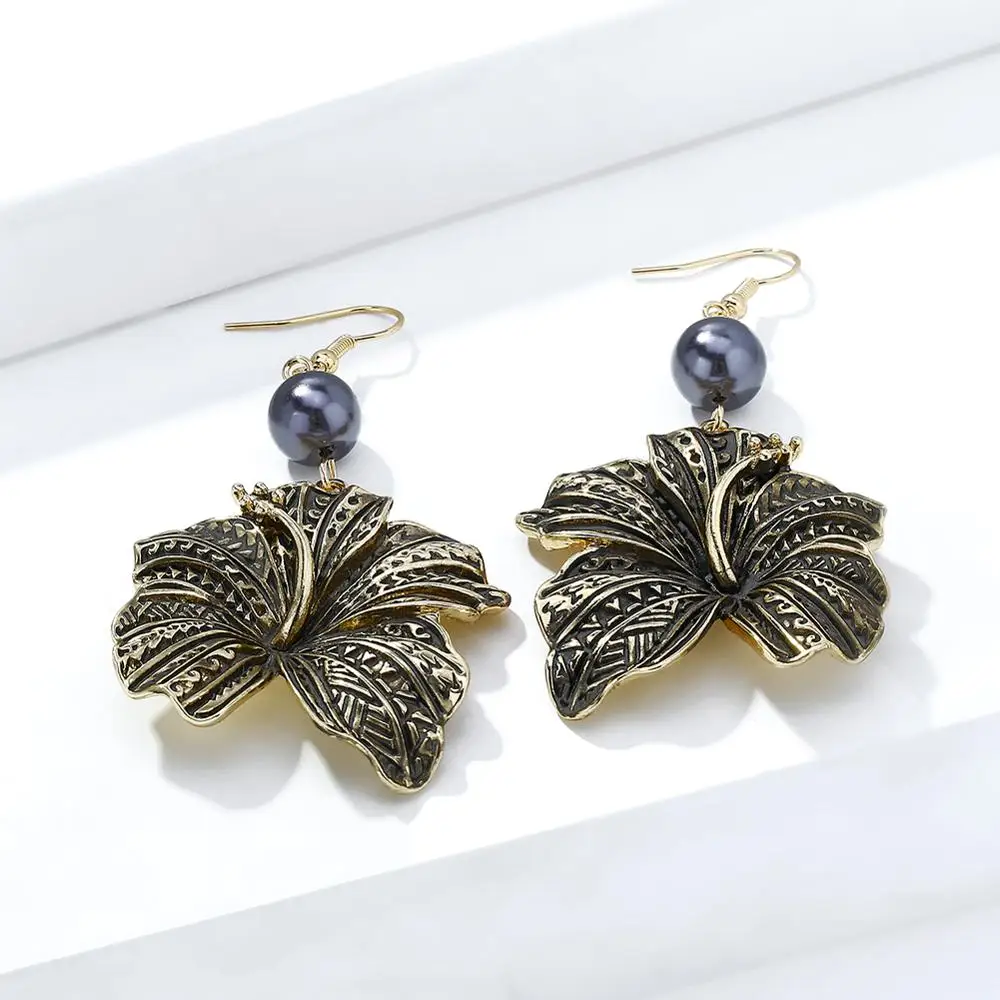 Женские Висячие серьги Cring Coco Гавайские жемчужные висячие пляжные вечерние