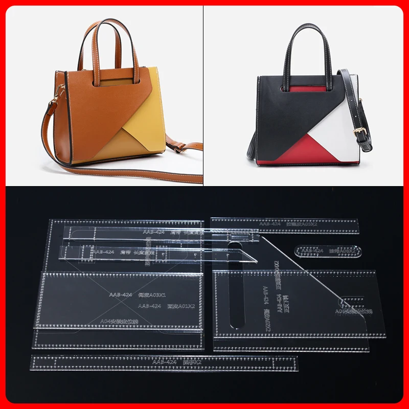 1 комплект ручная кожаная DIY маленькая квадратная сумка на одно плечо мессенджер