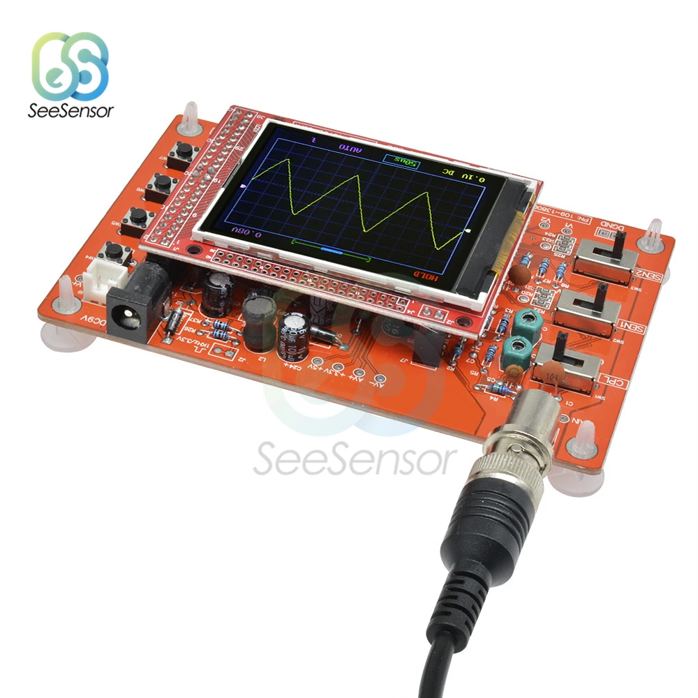 Oscilloscope Full Assembled 2.4" TFT LCD Digital Oscilloscope 1Msps With Wire