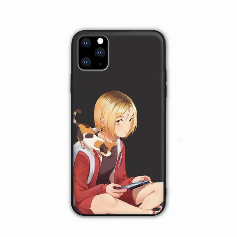 

Personalized Kenma Kozume Of Haikyuu Mobile Phone Black Soft For Iphone 11 12 Pro Max 5 6 7 8 Plus X Xs Xs Max XR SE 2020 Cvoer