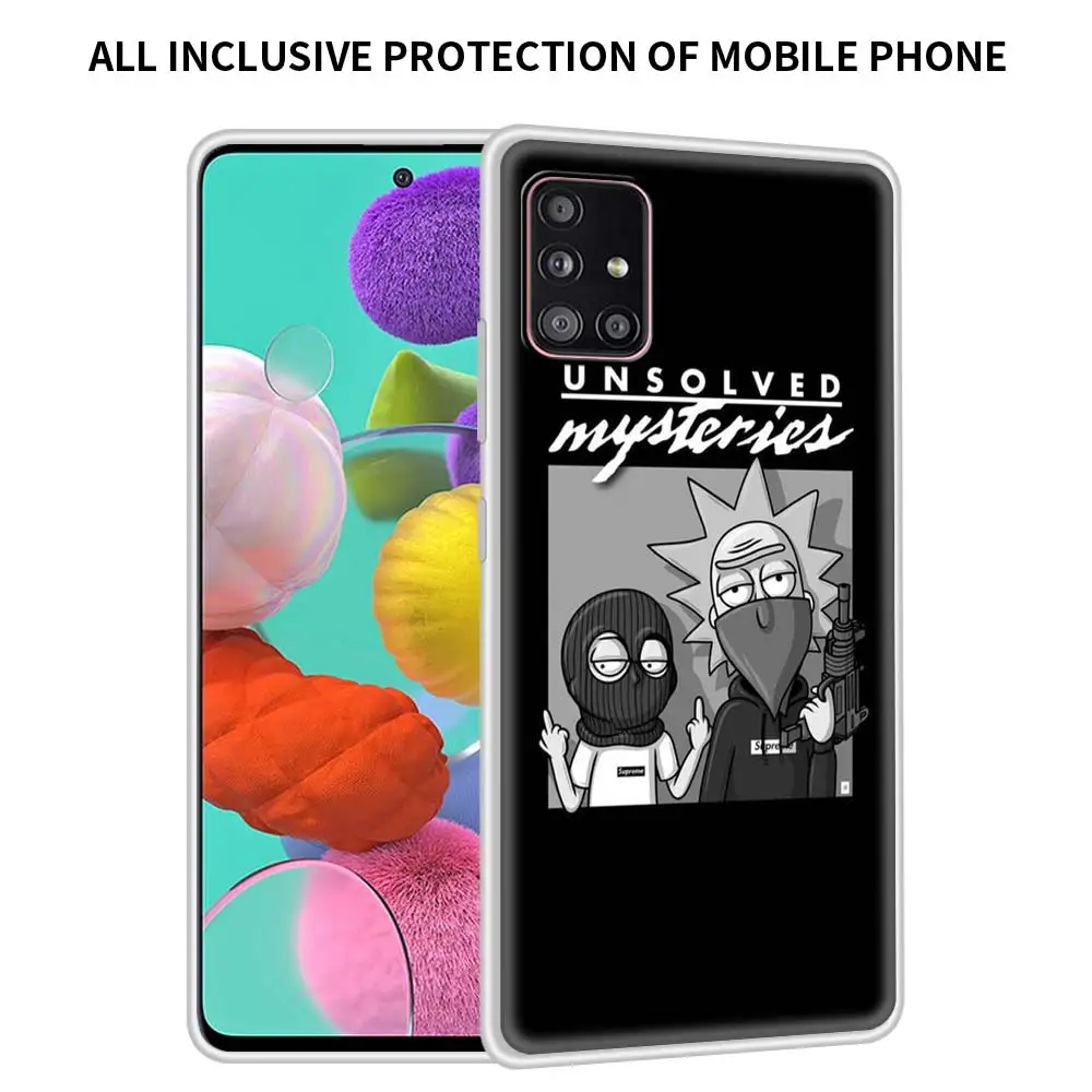 

Ricks Cute Mortys Translucent Case For Samsung Galaxy A51 A71 M30s A31 A21s A41 A11 A91 M51 M31 Matte Soft Phone Coque Sac