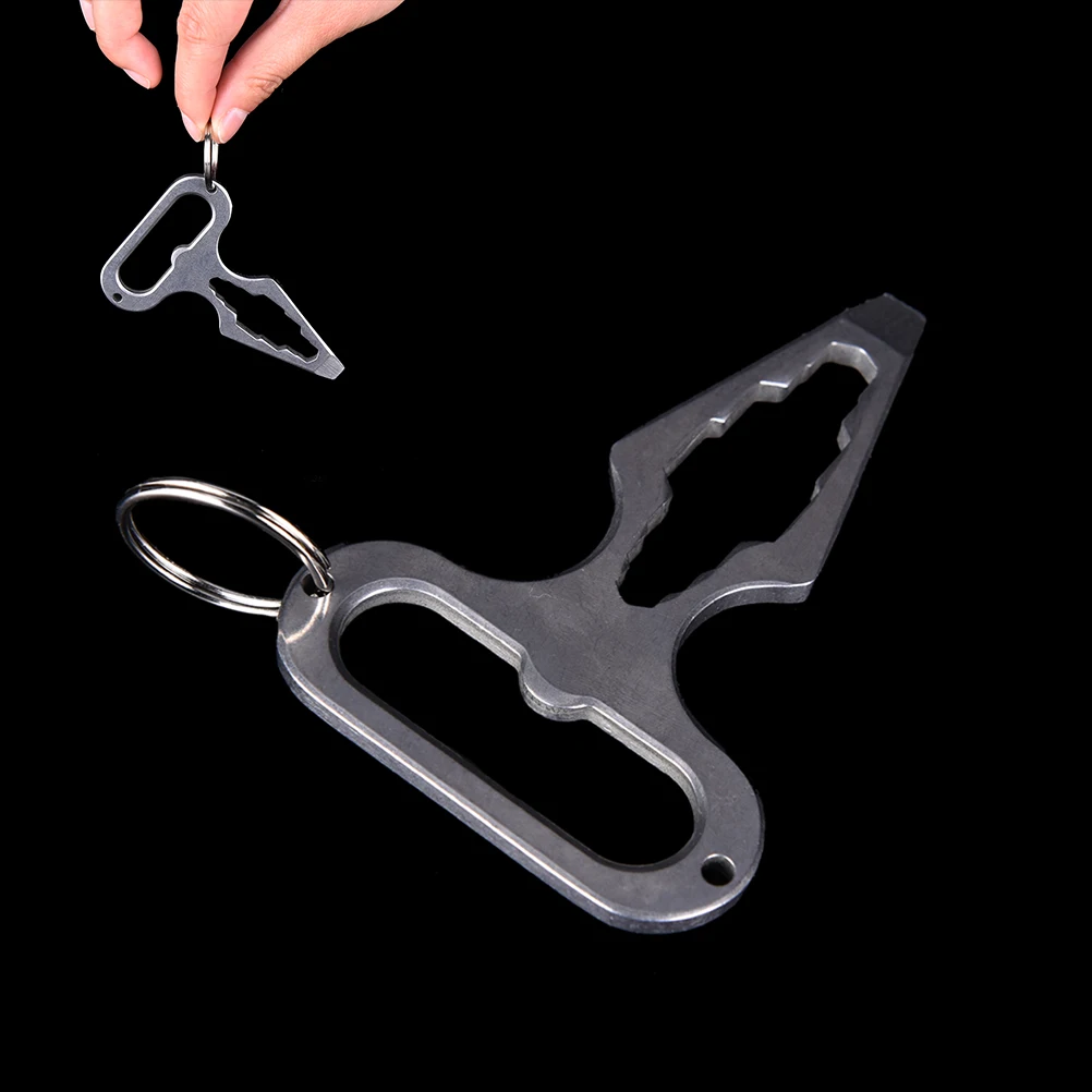 

Defensive tools Stainless Steel Multi-tools internal angle wrench screwdriver bottle opener