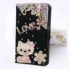 Алмазный блестящий чехол для Xiaomi Mi 11 12 10 10t 9t 9 8 SE Ultra Lite Pro, кожаный чехол-книжка для Redmi Note 10 9 Pro 9S 9T, чехол-бумажник