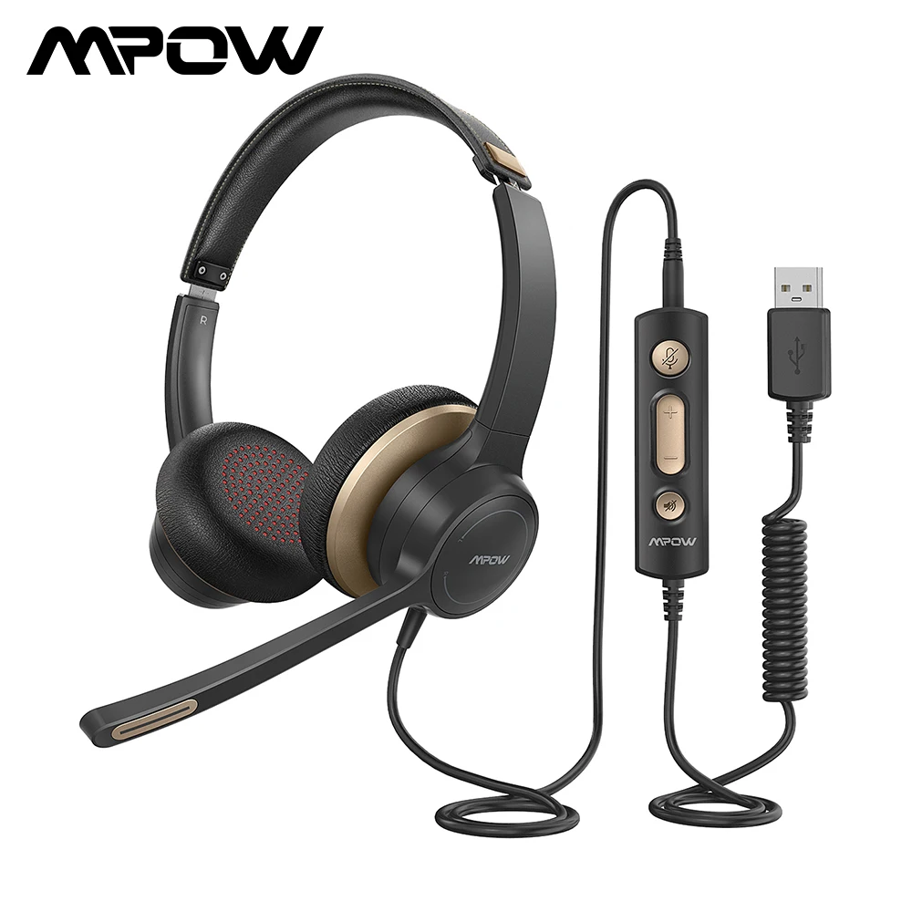 Проводные наушники Mpow 328 USB/3 5 мм гарнитура с микрофоном бизнес-гарнитура на