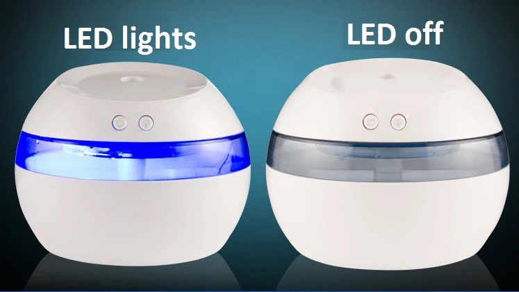 

5V Ultrasonic Air Aroma Humidifier Color LED Lights Electric Aromatherapy Essential Oil Aroma Diffuser Free Shipping