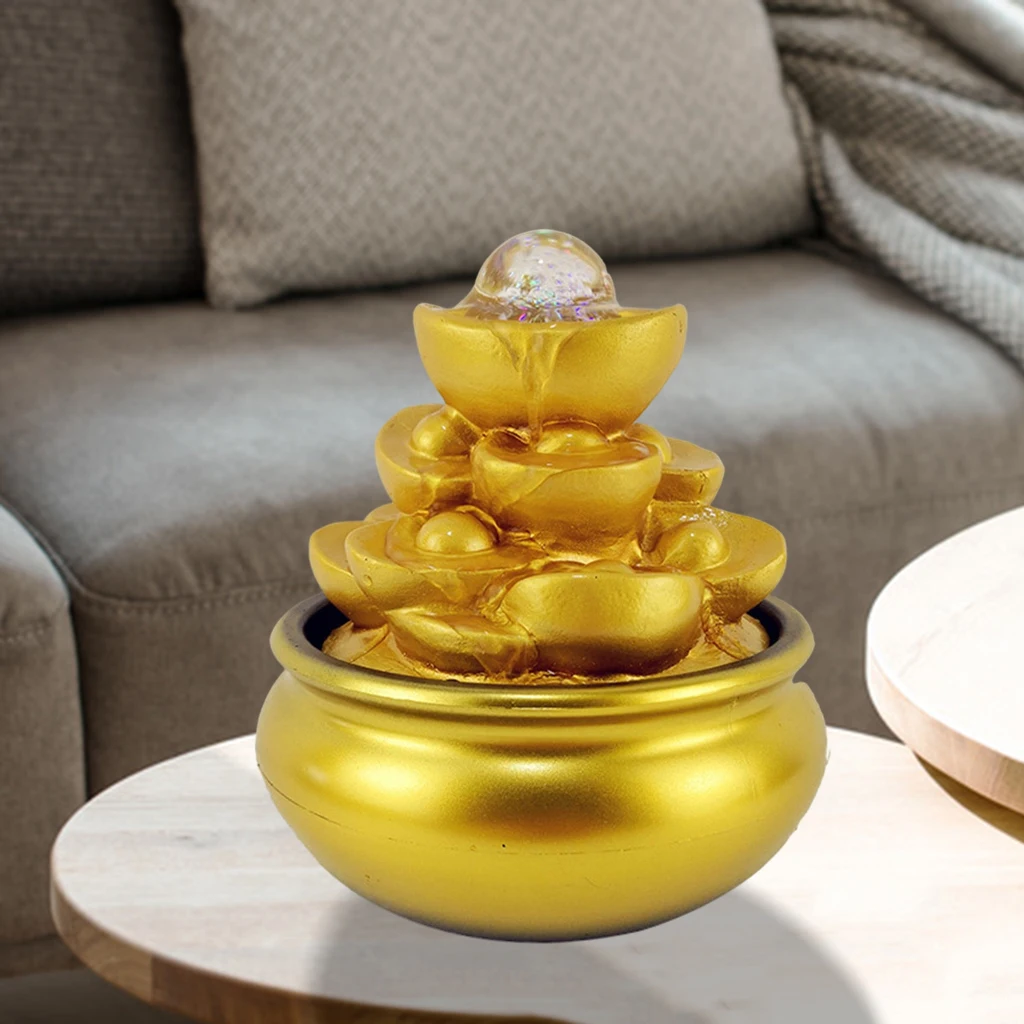 Смола Feng Shui деньги дерево статуя Золотой богатства орнамент подарки на новоселье