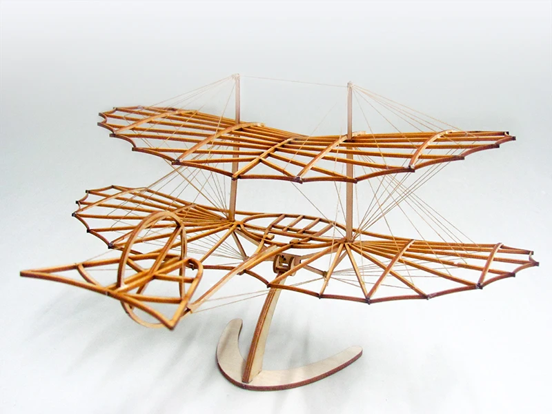 ELERC DIY деревянные строительные наборы рождественский подарок игрушки Otto Lilienthal