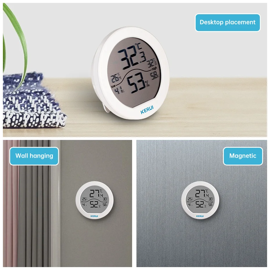 KERUI LCD электронный цифровой измеритель температуры и влажности термометр