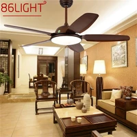 86light modern ceiling fan with lamp kit with remote control 3 colors led fan light for home dining room bedroom living room