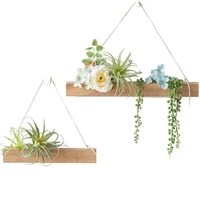 porch wall dried flowers decoration creative green plants fake flowers wooden pendant simulation wall floral art home ornament