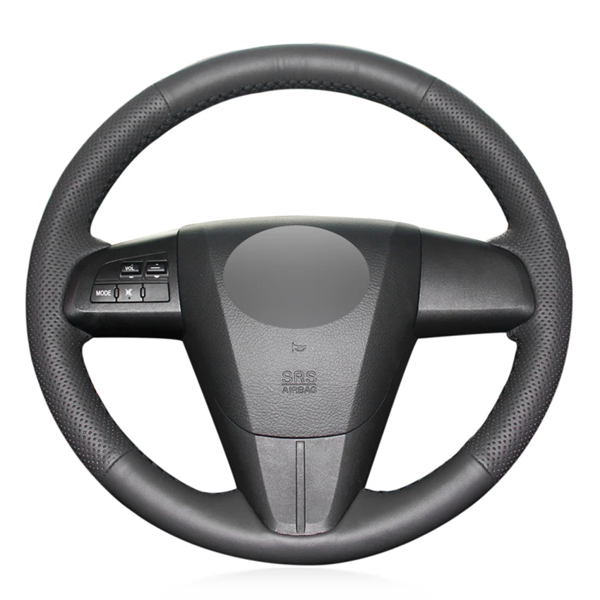 

Black PU Faux Leather DIY Car Steering Wheel Cover for Mazda 3 Axela Mazda 5 Mazda 6 CX-7 CX-9 MAZDA SPEED3 (US) 2010-2013