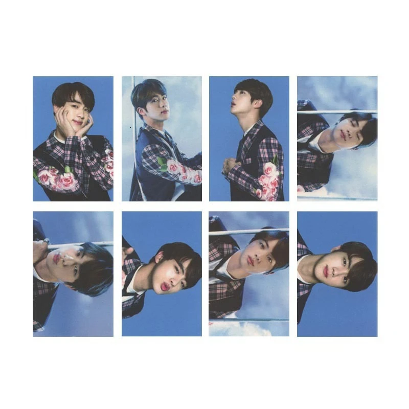 KPOP Bangtan мальчик альбом воспоминания о ломо карты V SUGA сделано бумага фото лампа карты плакат HDPhotocard 3RD 5TH LOVE YOURSELF AllCard - Цвет: JIN