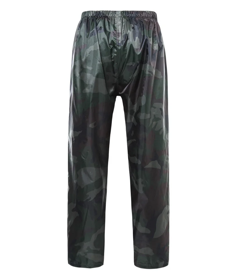 

Double layer thickened split motorcycle riding raincoat rain pants fashion camouflage suit raincoat adult